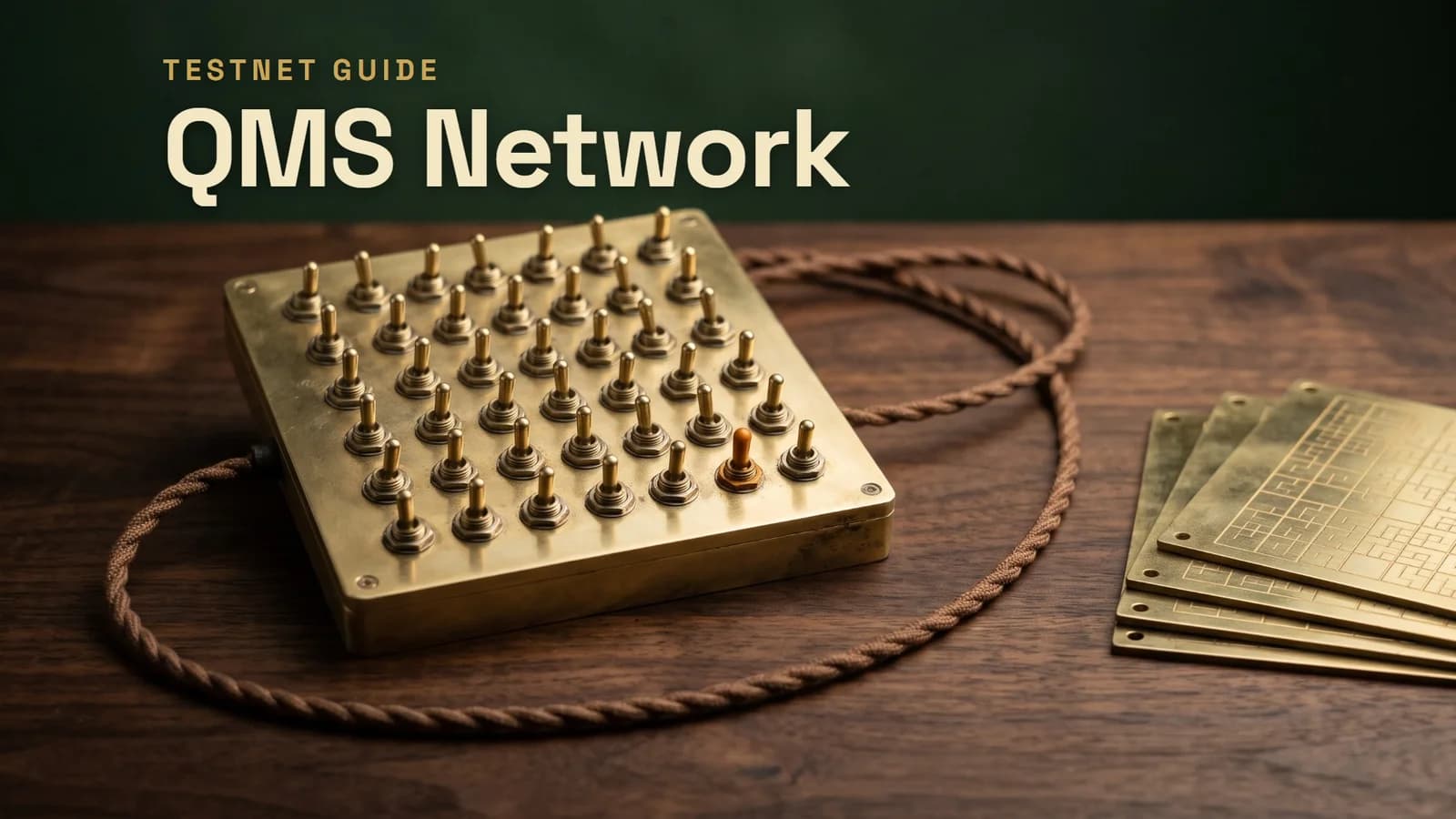 QMS Network Testnet Guide: Faucet, Chain ID, RPC and First Transaction (2026)